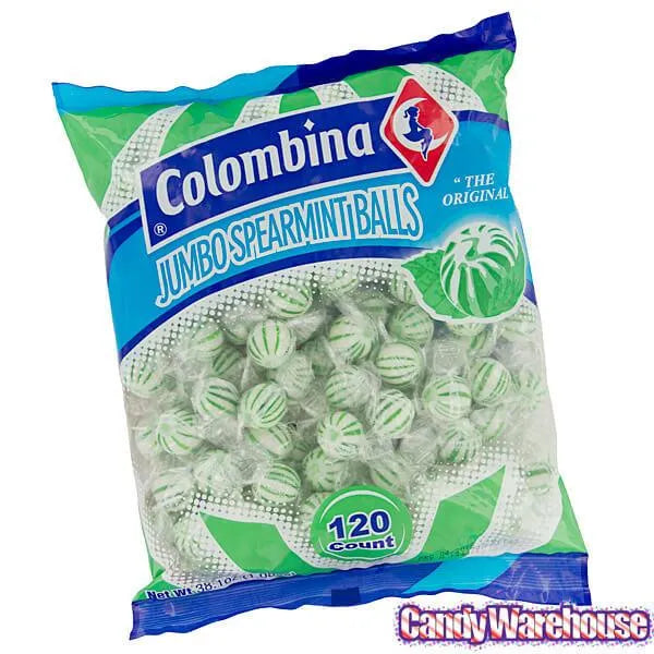 Jumbo Spearmint Balls Hard Candy: 120-Piece Bag