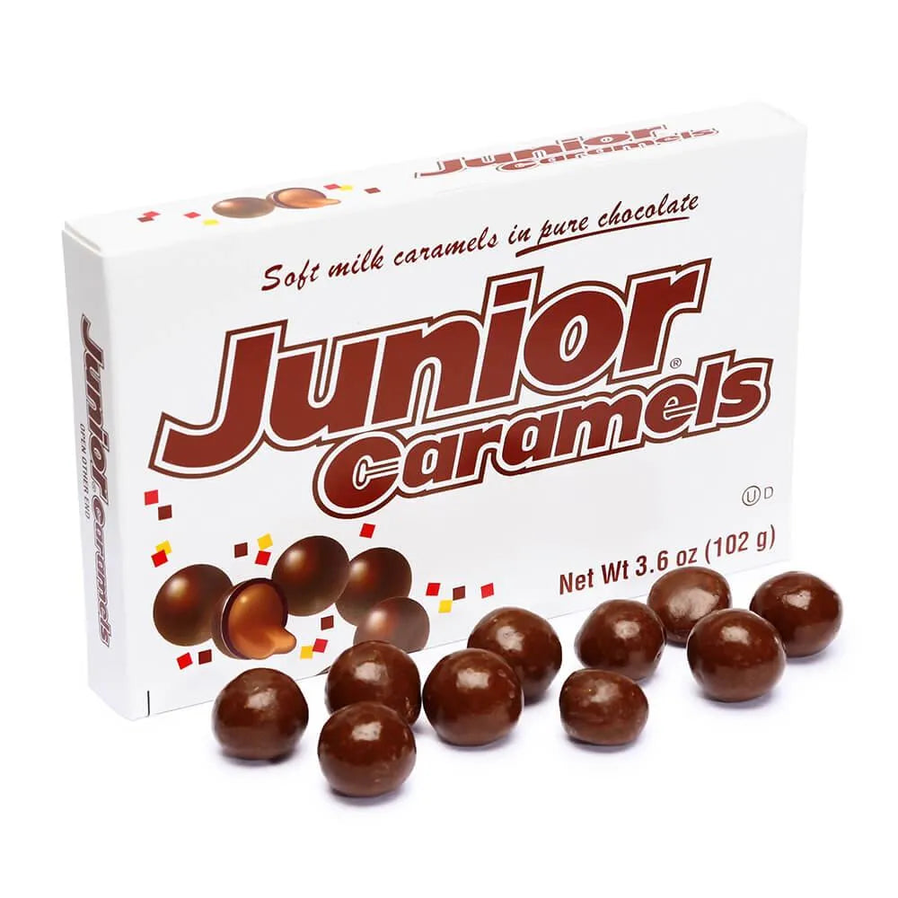 Junior Caramels Candy 3.6-Ounce Packs: 12-Piece Box