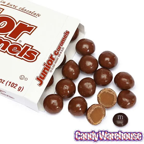 Junior Caramels Candy 3.6-Ounce Packs: 12-Piece Box