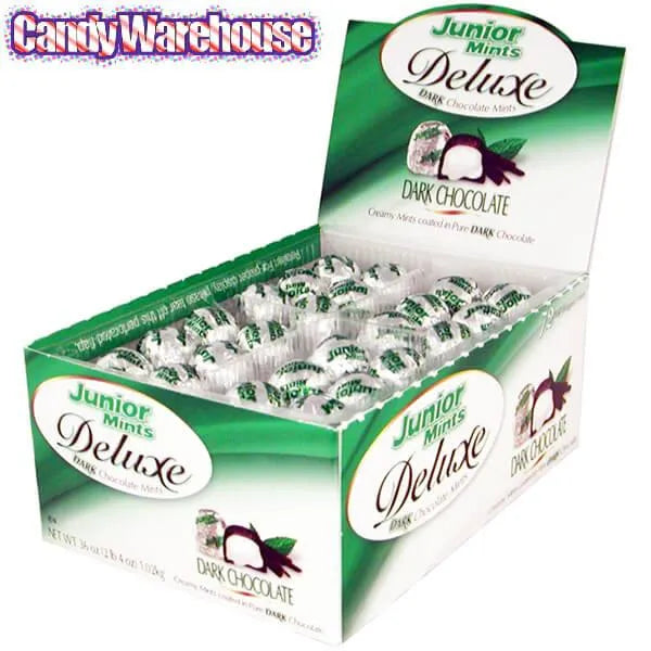 Junior Mints Deluxe Dark Chocolate Mints: 72-Piece Box