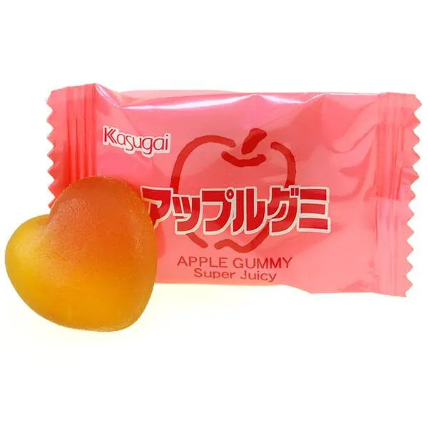 Kasugai Apple Gummy Candy: 24-Piece Bag