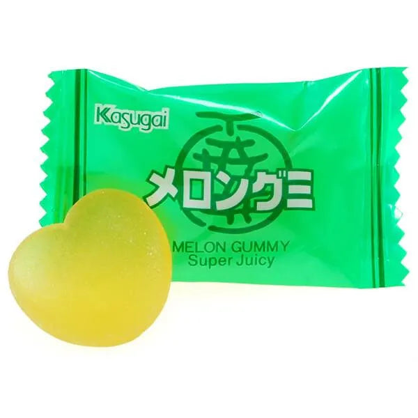 Kasugai Melon Gummy Candy: 24-Piece Bag