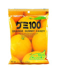 Kasugai Orange Gummy Candy: 24-Piece Bag