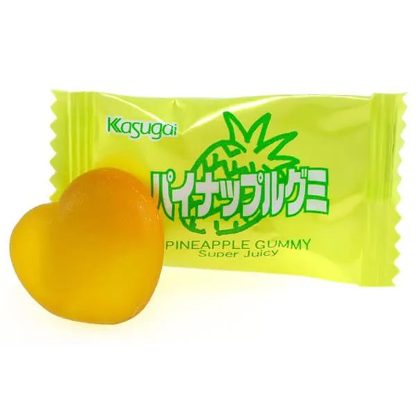 Kasugai Pineapple Gummy Candy: 24-Piece Bag