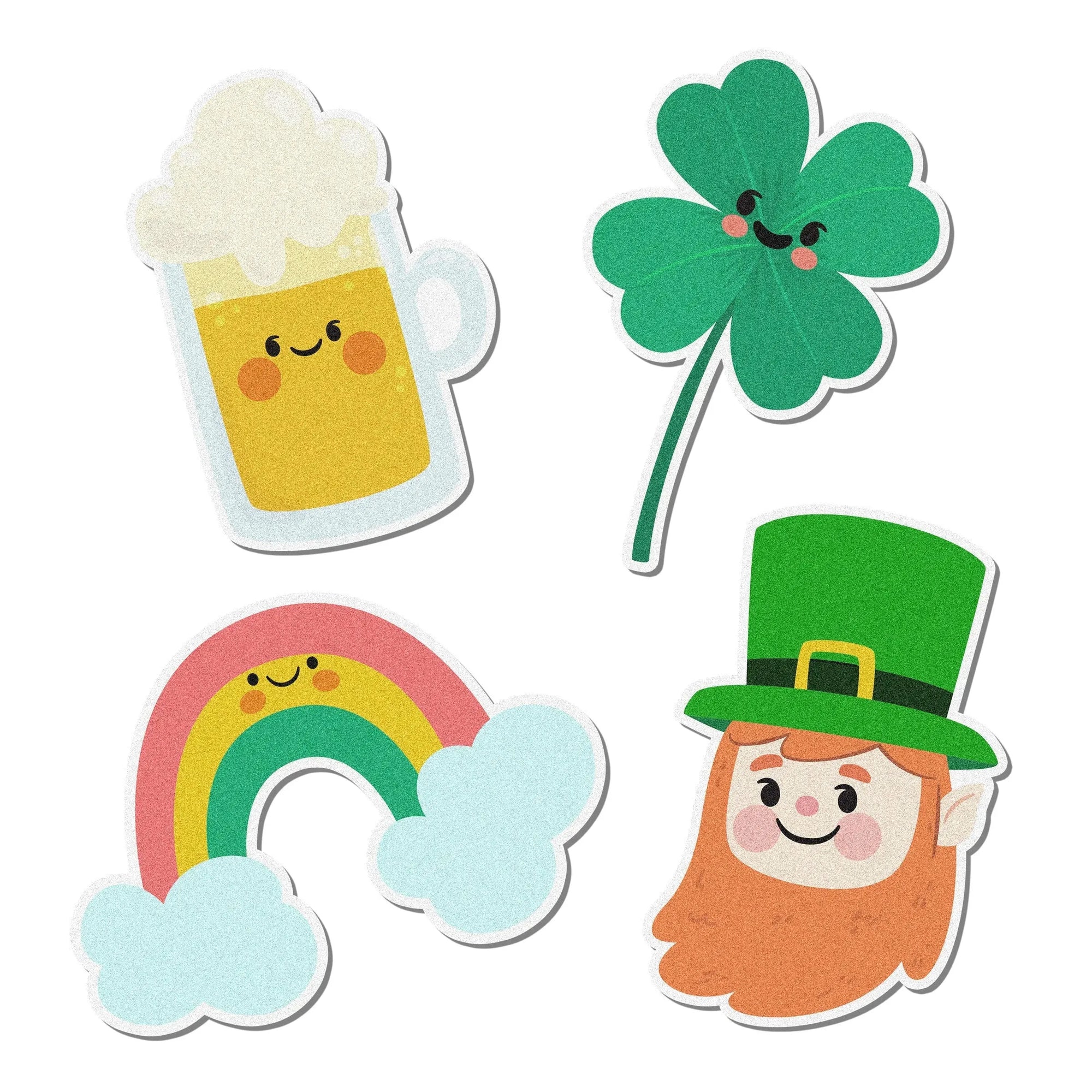 Sprinkle Pop Kawaii St. Patty's Day Edible Cupcake Toppers