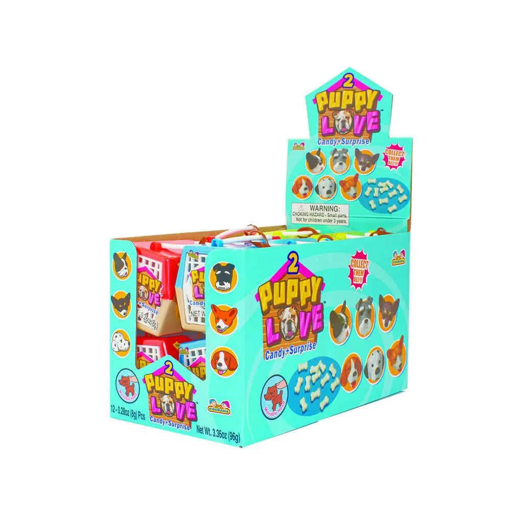 Kidsmania Puppy Love Candy and Surprise: 12-Piece Box