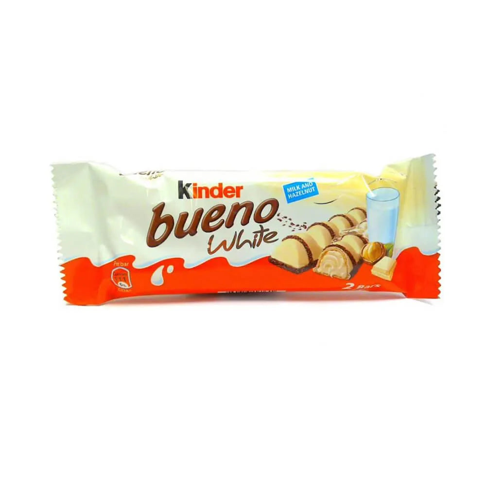 Kinder Bueno White Chocolate Candy Bars: 30-Piece Box