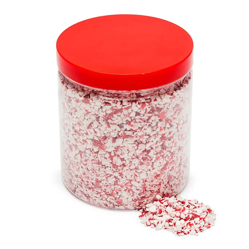 King Leo Crushed Peppermint Candy Cane Bits: 1LB Jar