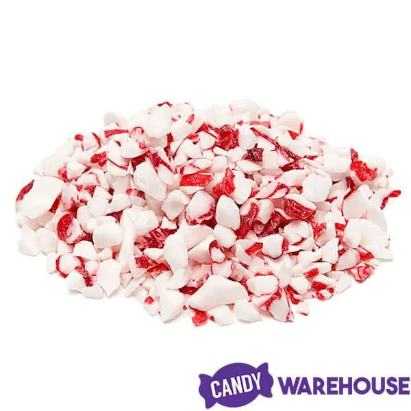 King Leo Crushed Peppermint Candy Cane Bits: 1LB Jar