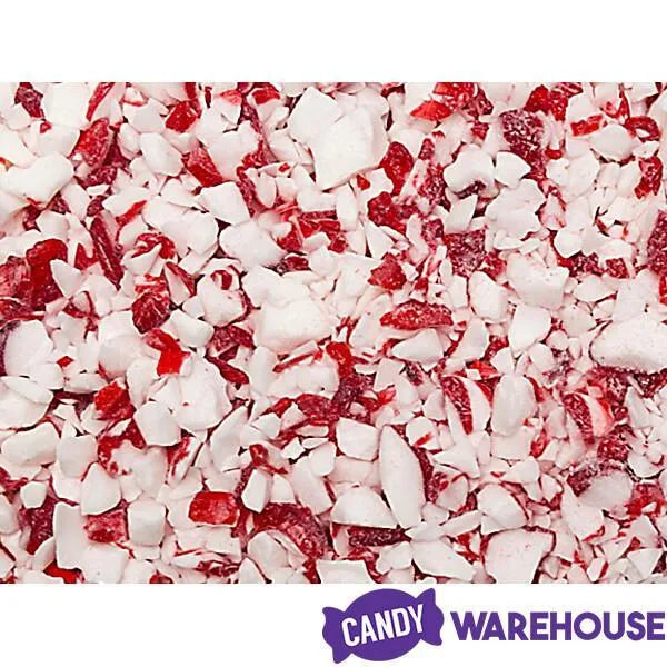 King Leo Crushed Peppermint Candy Cane Bits: 1LB Jar