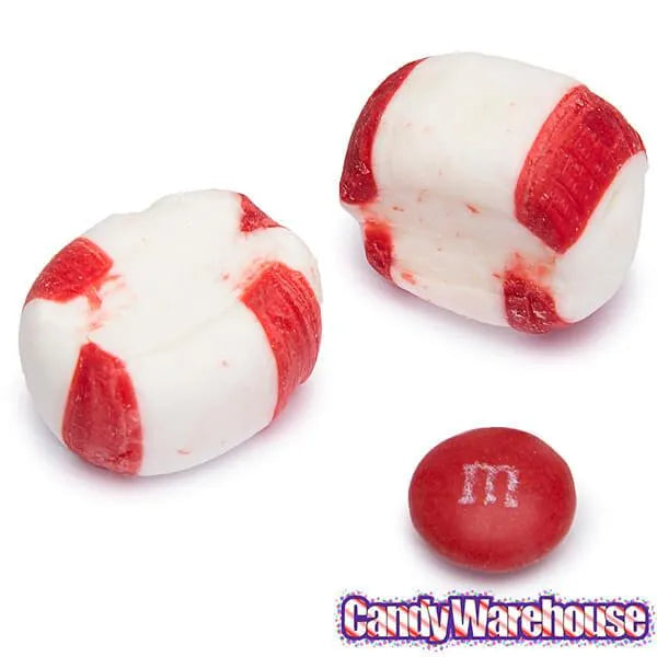 King Leo Red and White Peppermint Puffs Candy: 25LB Case