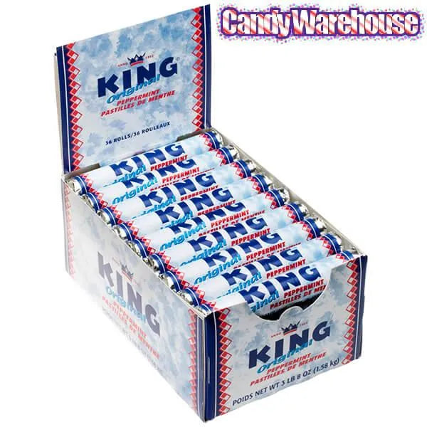 King Mints Peppermint Rolls: 36-Piece Box