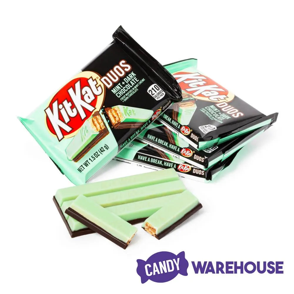 Kit Kat Duos Mint and Dark Chocolate Bars: 24-Piece Box