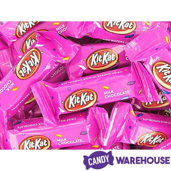 Kit Kat Miniatures Candy - Pink: 55-Piece Bag