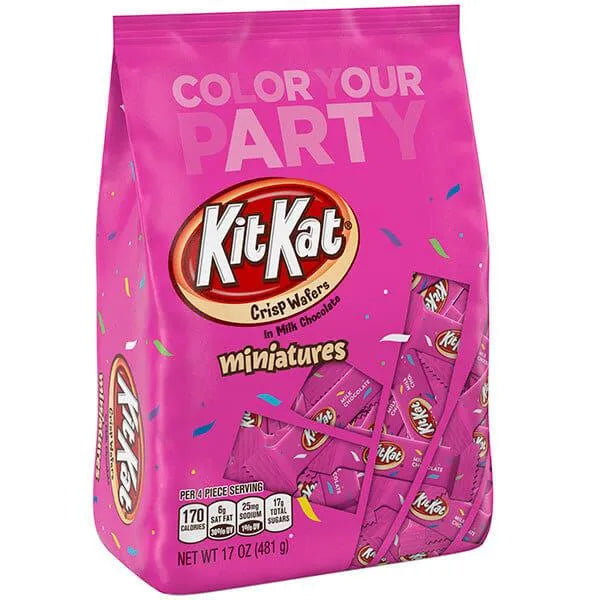 Kit Kat Miniatures Candy - Pink: 55-Piece Bag