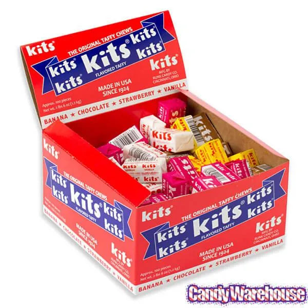 Kits Taffy Candy: 100-Piece Box