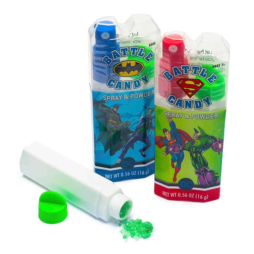 Koko's Confectionery DC Comics Spray and Powder Candy: 12-Piece Display