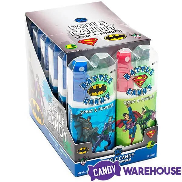 Koko's Confectionery DC Comics Spray and Powder Candy: 12-Piece Display