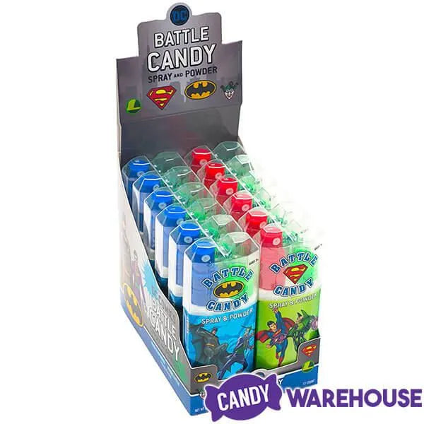 Koko's Confectionery DC Comics Spray and Powder Candy: 12-Piece Display