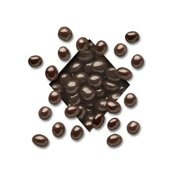 Koppers Chocolate Covered Espresso Coffee Beans - Raspberry: 5LB Bag