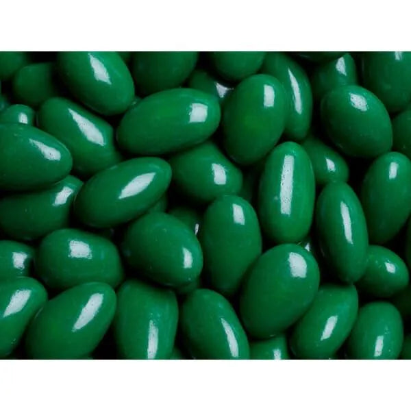 Koppers Chocolate Jordan Almonds - Kelly Green: 5LB Bag