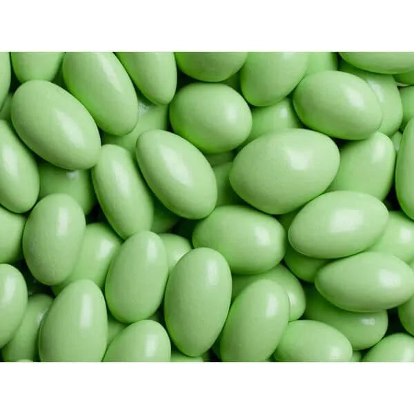 Koppers Chocolate Jordan Almonds - Light Green: 5LB Bag