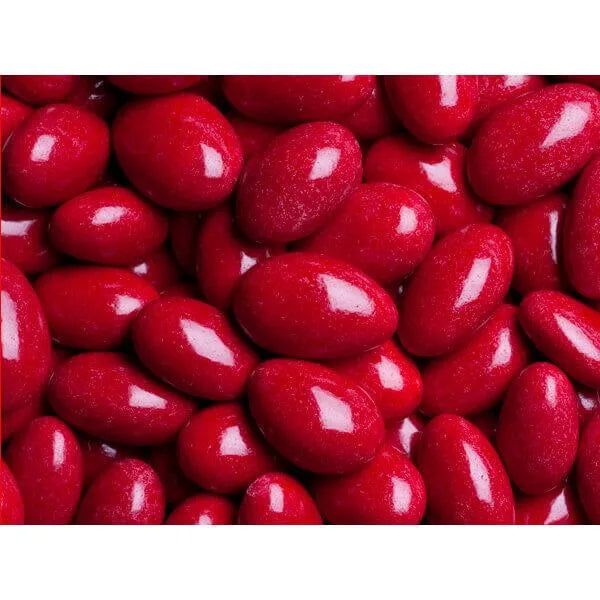 Koppers Chocolate Jordan Almonds - Red: 5LB Bag