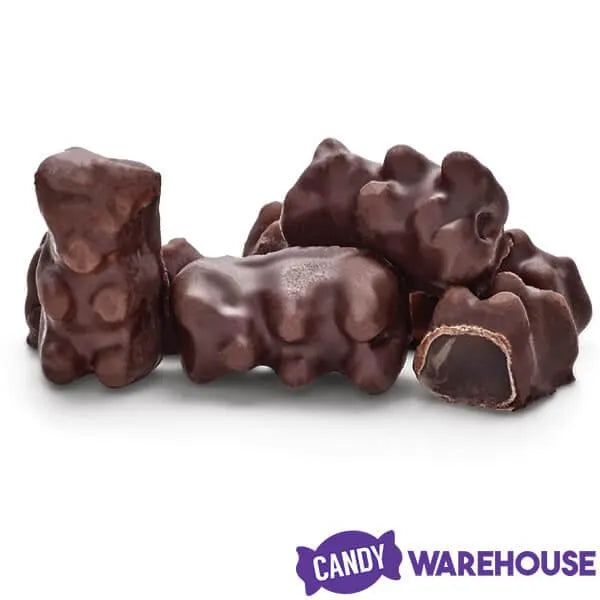 Koppers Dark Chocolate Covered Gummi Bears: 8LB Case