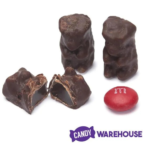 Koppers Dark Chocolate Covered Gummi Bears: 8LB Case