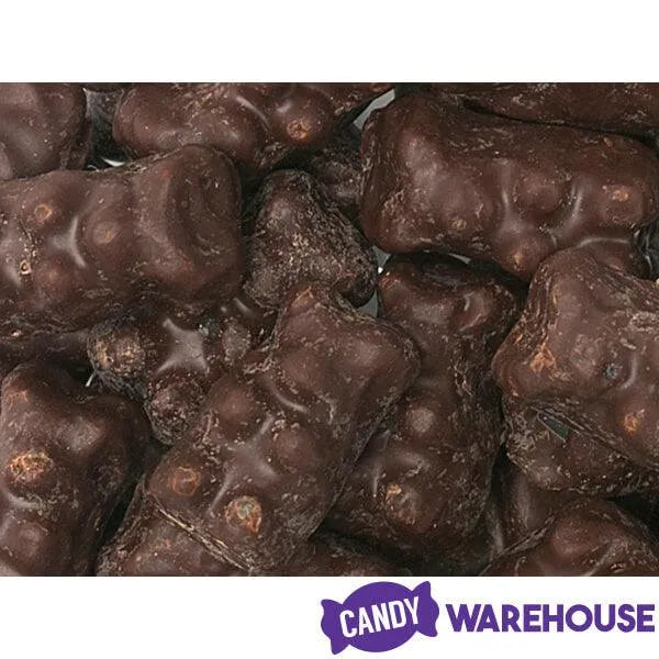 Koppers Dark Chocolate Covered Gummi Bears: 8LB Case