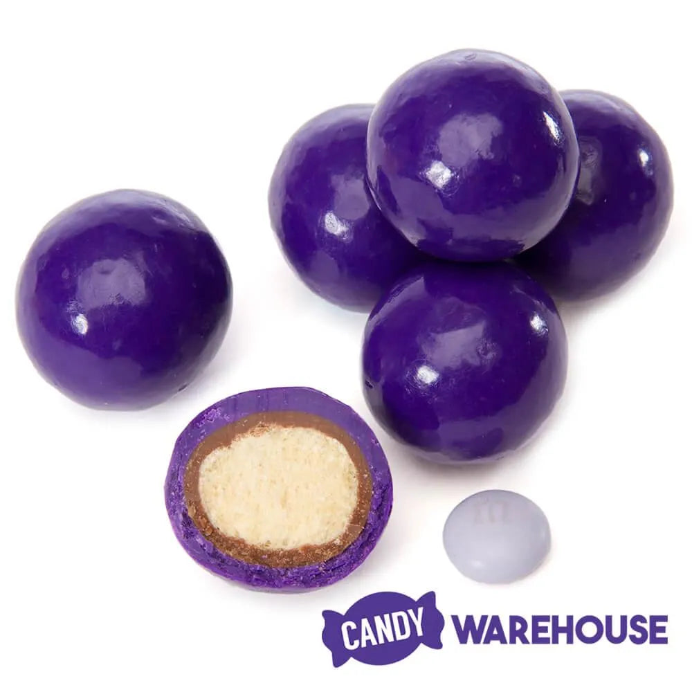 Koppers Milk Chocolate Covered Malt Balls - Purple: 5LB Bag