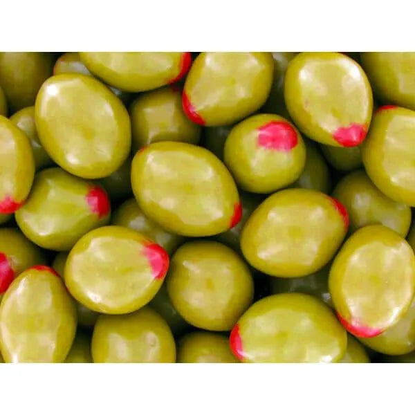 Koppers Pimento Olives Chocolate Covered Almonds Candy: 5LB Bag