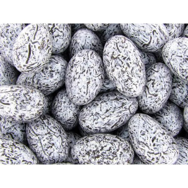 Koppers Silver Pearlescence Dark Chocolate Jordan Almonds: 5LB Bag