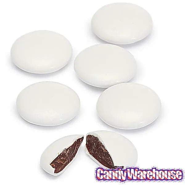 Koppers White Mint Dark Chocolate Discs: 5LB Bag