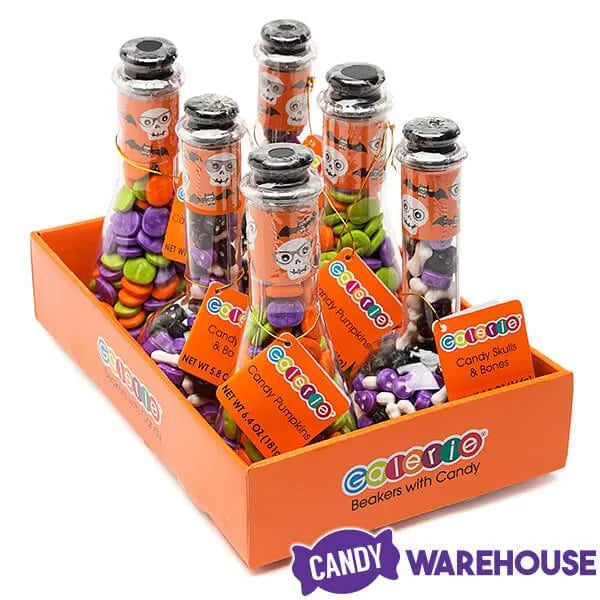 Laboratory Beakers with Halloween Candy: 6-Piece Box