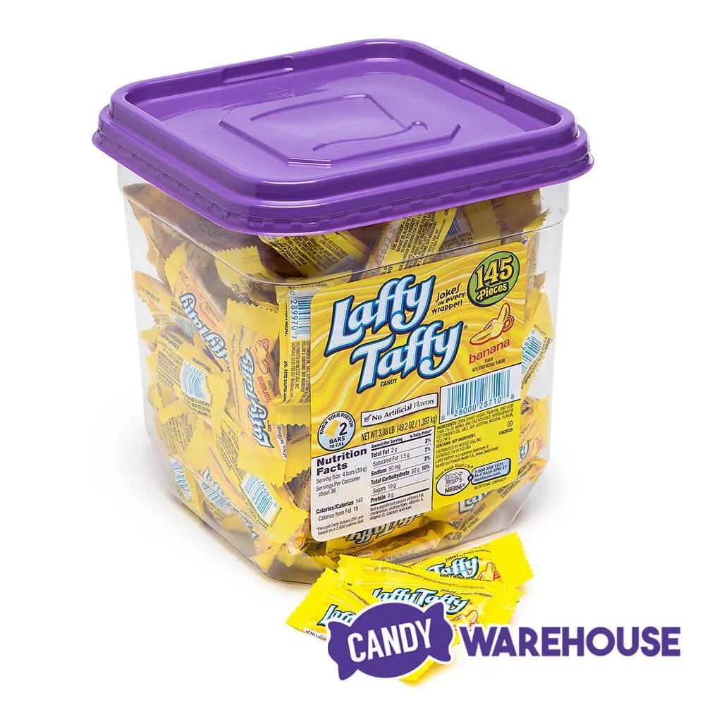 Laffy Taffy Candy - Banana: 145-Piece Tub