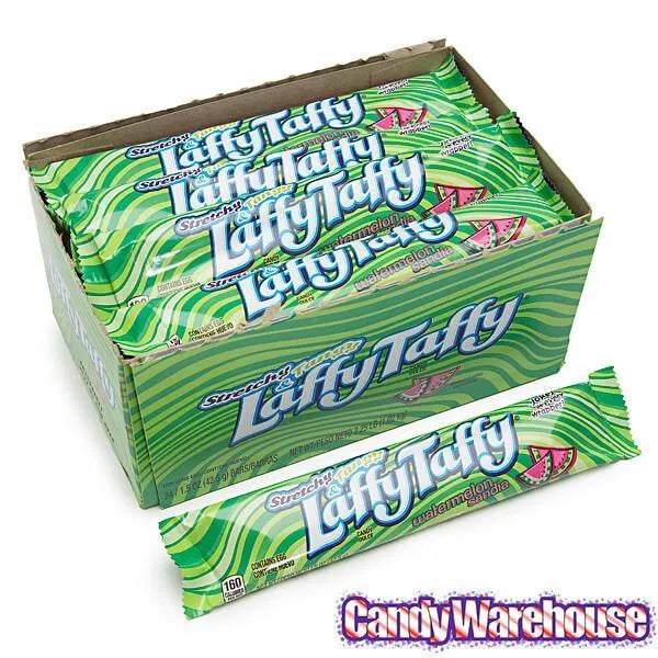 Laffy Taffy Candy Bars - Watermelon: 24-Piece Box