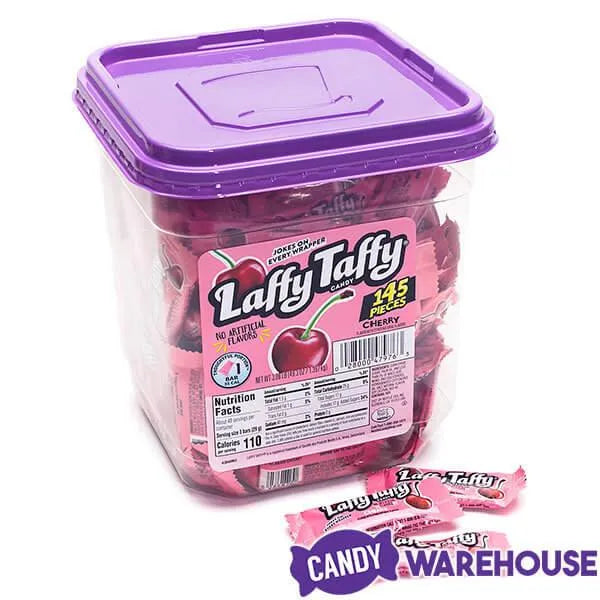 Laffy Taffy Candy - Cherry: 145-Piece Tub