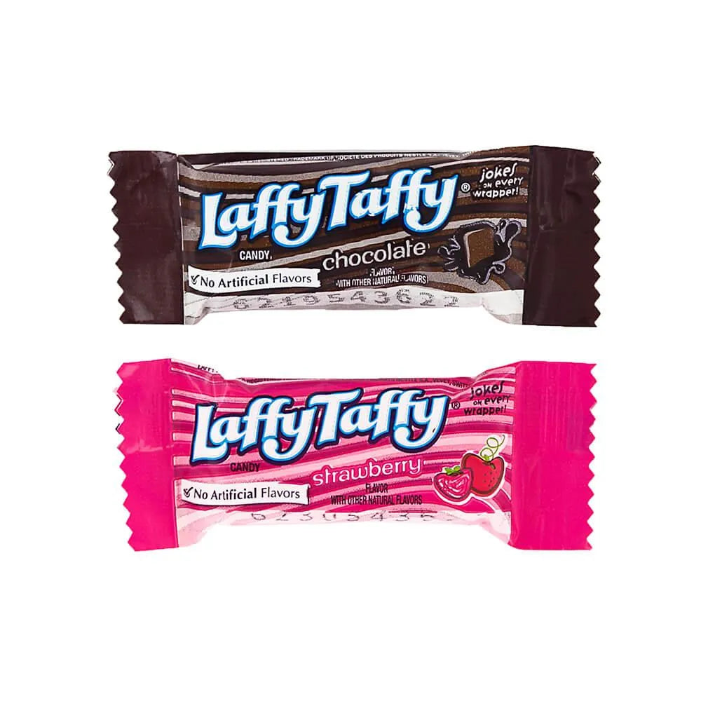 Laffy Taffy Candy - Chocolate and Strawberry Mix: 25-Piece Bag