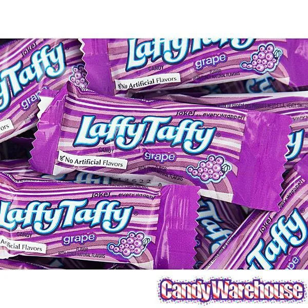 Laffy Taffy Candy - Grape: 145-Piece Tub