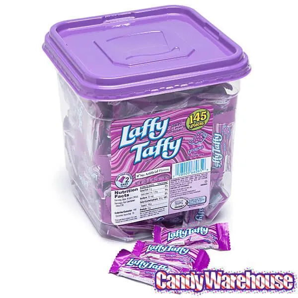 Laffy Taffy Candy - Grape: 145-Piece Tub