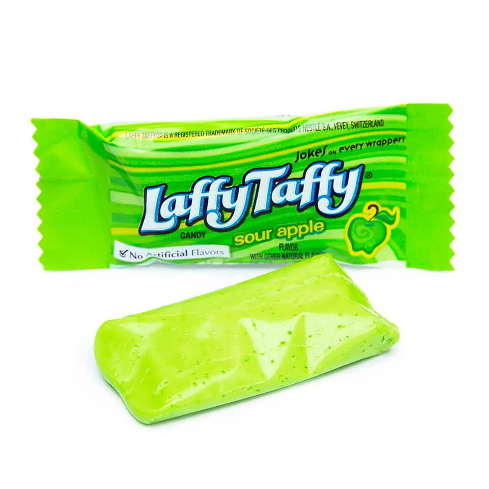 Laffy Taffy Candy - Green Apple: 145-Piece Tub