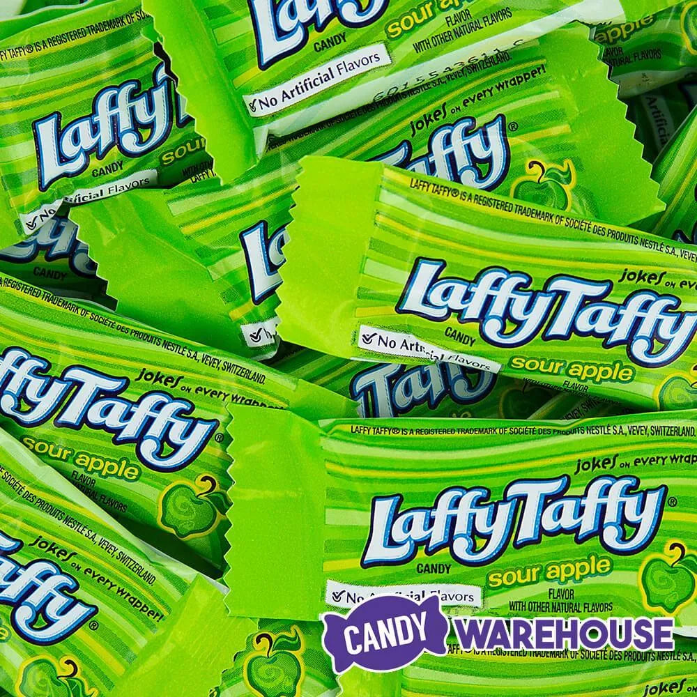 Laffy Taffy Candy - Green Apple: 145-Piece Tub