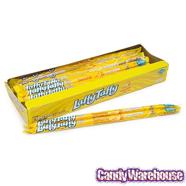 Laffy Taffy Candy Ropes - Banana: 24-Piece Box