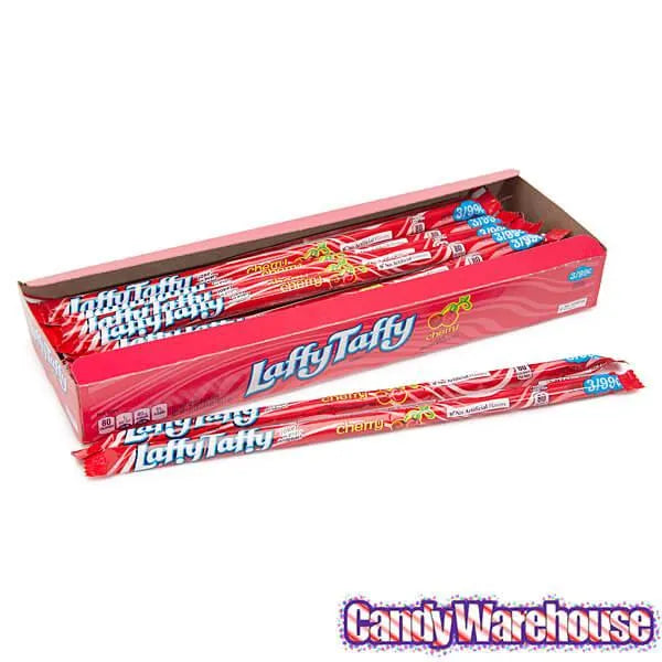 Laffy Taffy Candy Ropes - Cherry: 24-Piece Box