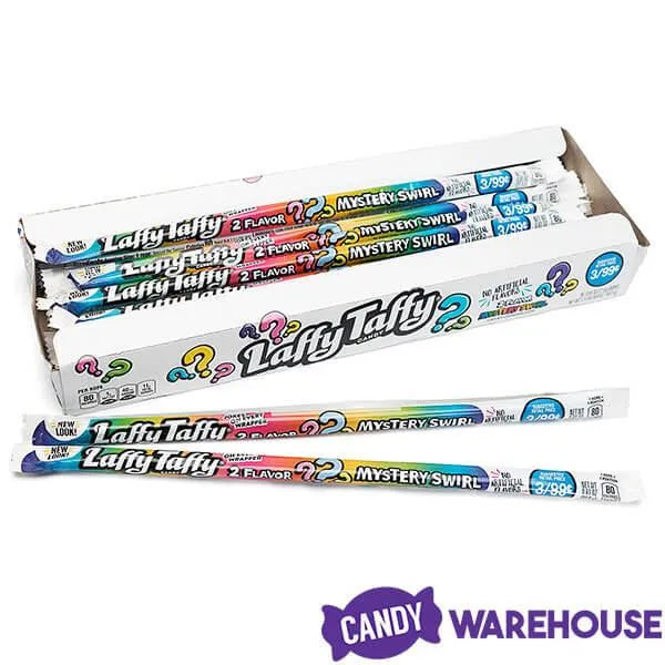 Laffy Taffy Candy Ropes - Mystery Swirl: 24-Piece Box