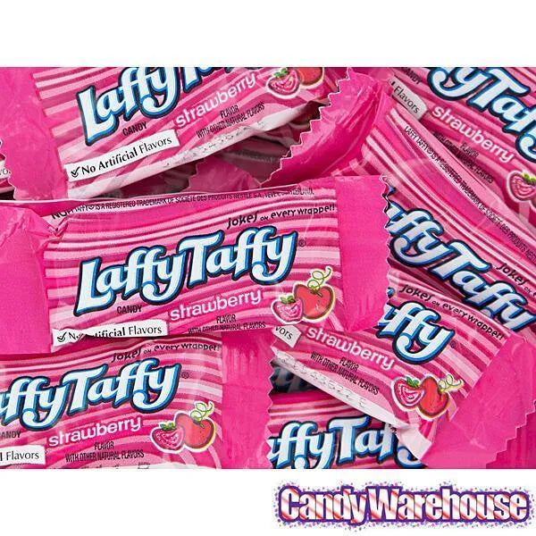 Laffy Taffy Candy - Strawberry: 145-Piece Tub