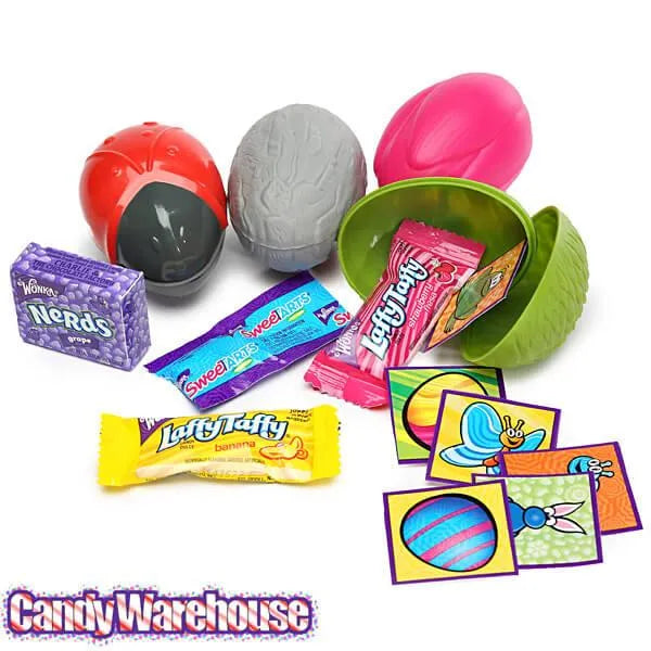 Laffy Taffy - SweeTarts - Nerds Candy Filled Outdoor Easter Eggs: 12-Piece Box