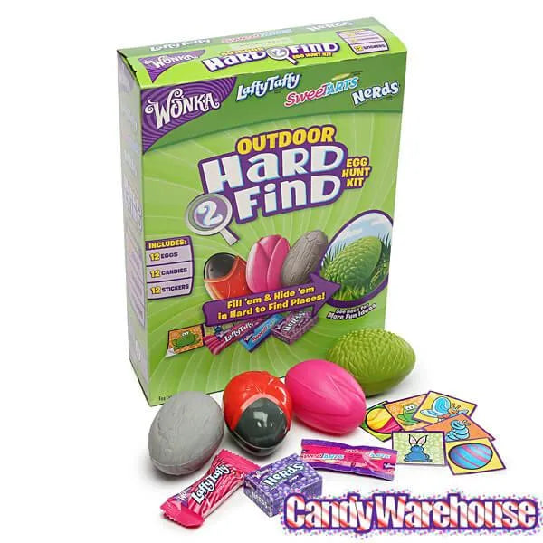 Laffy Taffy - SweeTarts - Nerds Candy Filled Outdoor Easter Eggs: 12-Piece Box