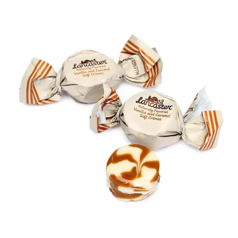 Lancaster Caramel and Vanilla Soft Cremes Candy: 8-Ounce Bag